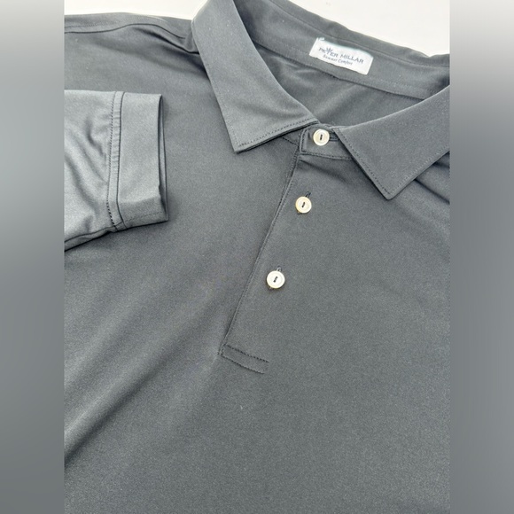 Peter Millar Other - Peter Millar Men’s Summer Comfort Black Golf Polo Long Sleeve no sz tag S0